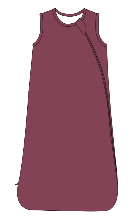 Ribbed Sleep Sack - Plum