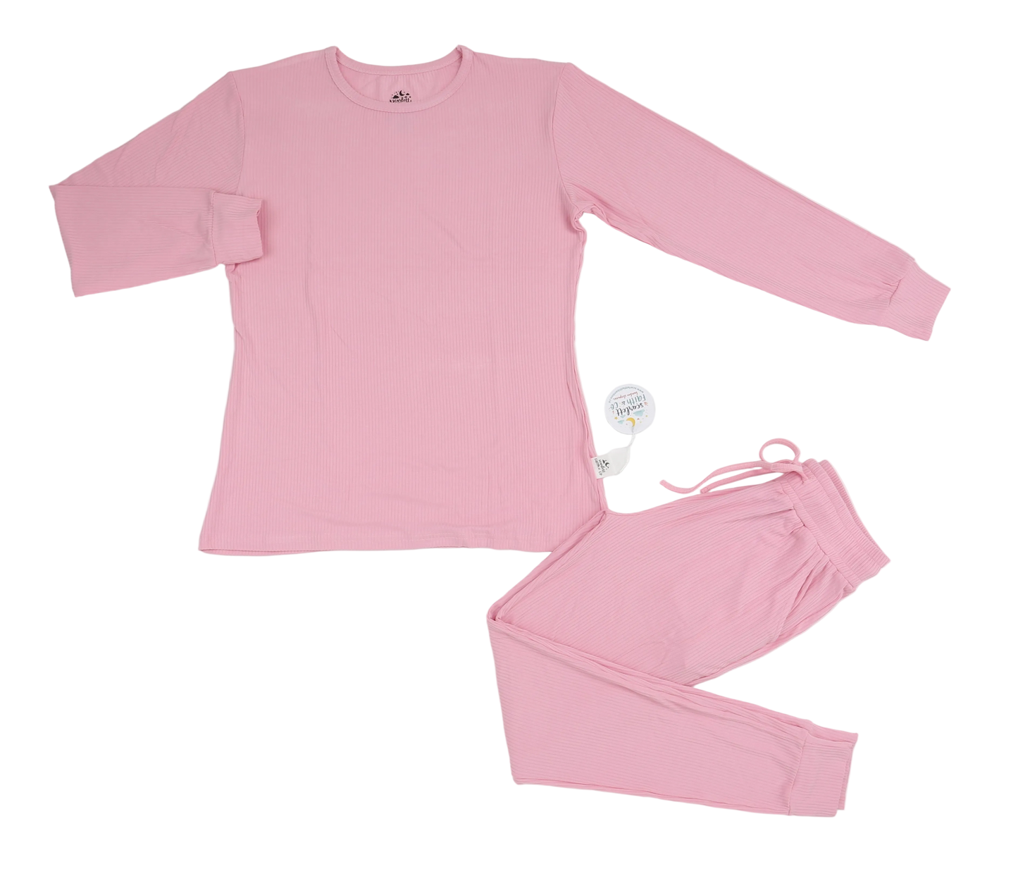 Ribbed Collection | Bubble-gum | Adult Loungewear Set