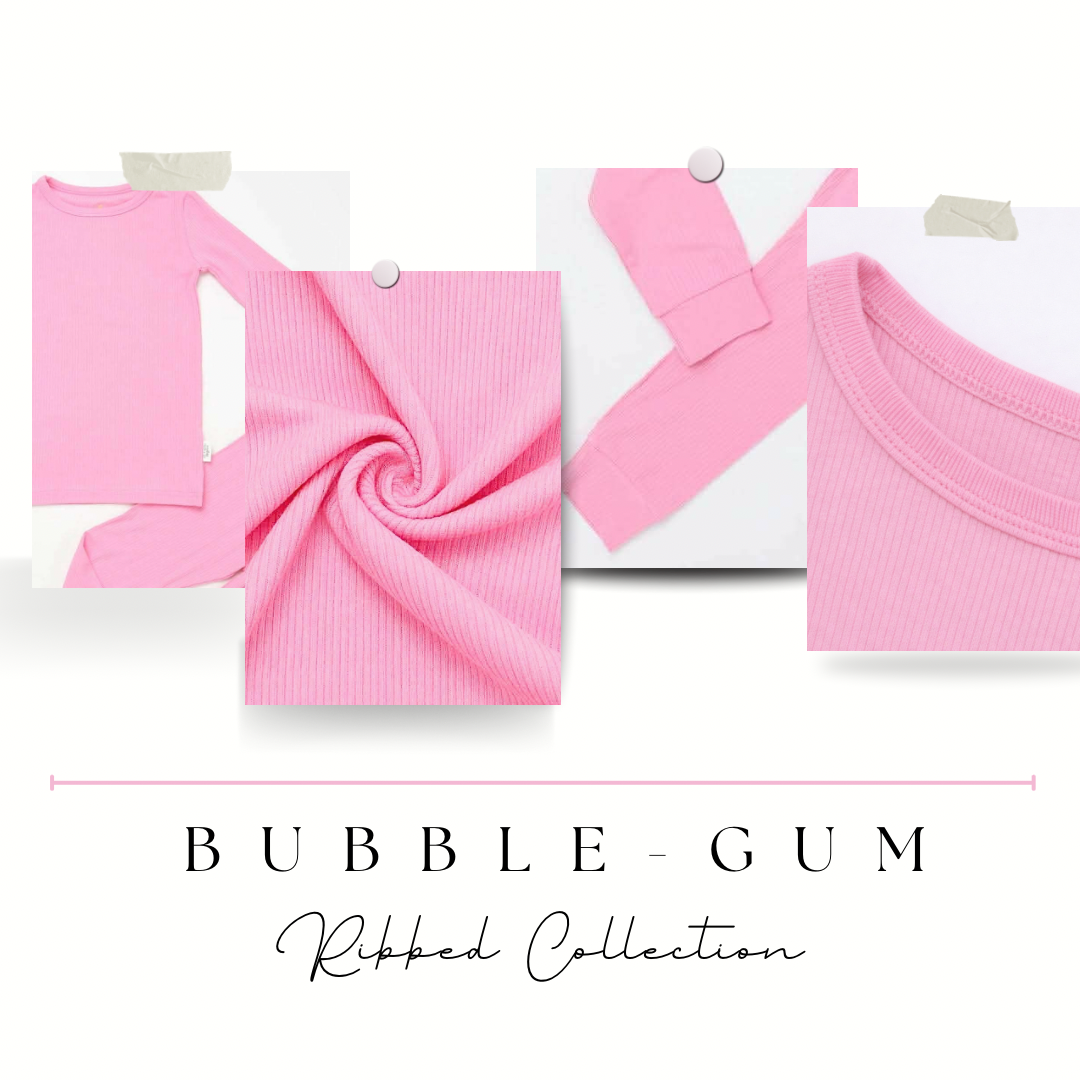 Ribbed Collection | Bubblegum | 2pc Children Set **Pre Order