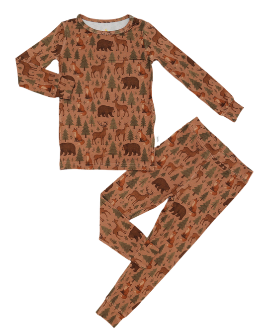 Wild & Free 🐻 - 2pc Childrens Pajama Set