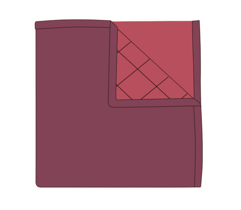 Ribbed Adult Blanket - Plum