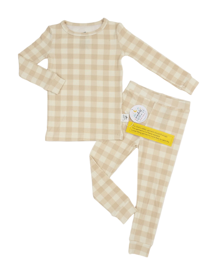 Toasted Gingham | Ribbed | 2pc Children’s Set |