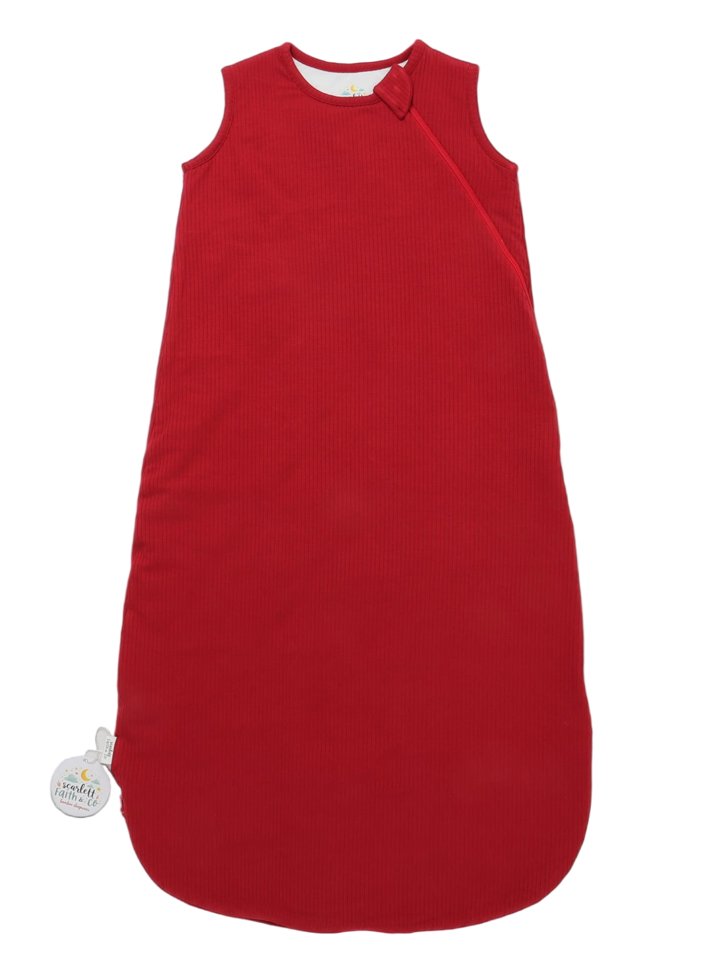 Ribbed Sleep Sack - Ruby