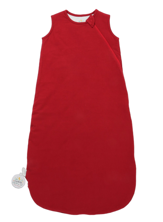 Ribbed Sleep Sack - Ruby