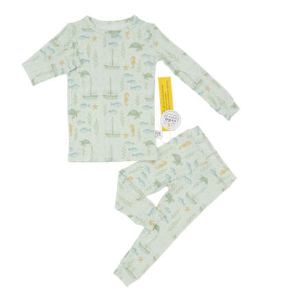 Ribbed Sail into Slumber | 2pc Children Set