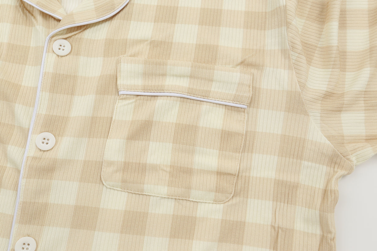 Toasted Gingham | Ribbed | Adult Loungewear Set