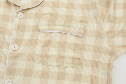 Toasted Gingham | Ribbed | Adult Loungewear Set
