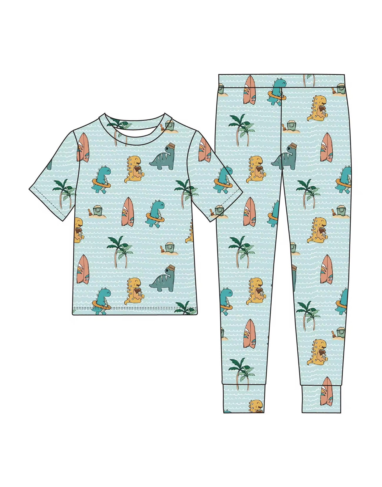 Dino Summer - Childrens 2pc Set ** PRE ORDER