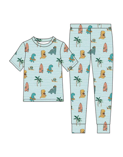 Dino Summer - Childrens 2pc Set ** PRE ORDER
