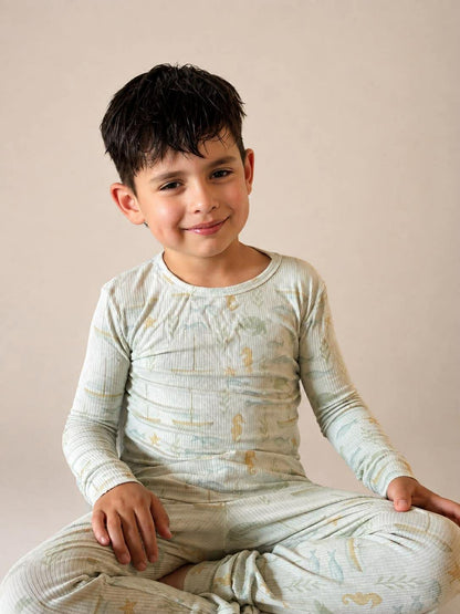 Ribbed Sail into Slumber | 2pc Children Set