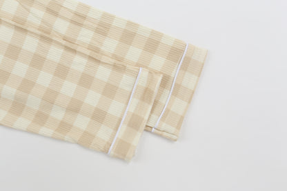 Toasted Gingham | Ribbed | Adult Loungewear Set