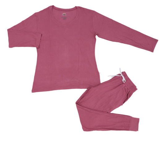 Plum - Ribbed Adult Loungewear