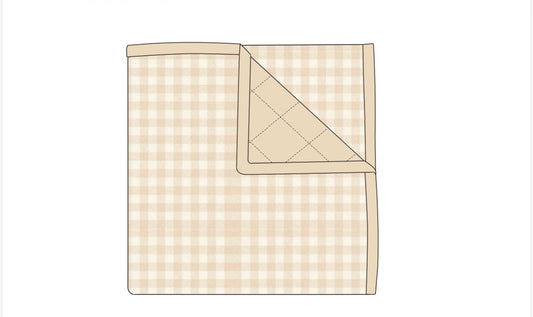 Toasted Gingham | Ribbed | 50x70 Blanket ** Pre Order