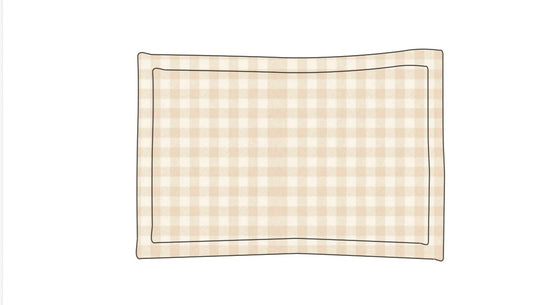 Toasted Gingham | Ribbed | Pillow Case ** Pre- Order