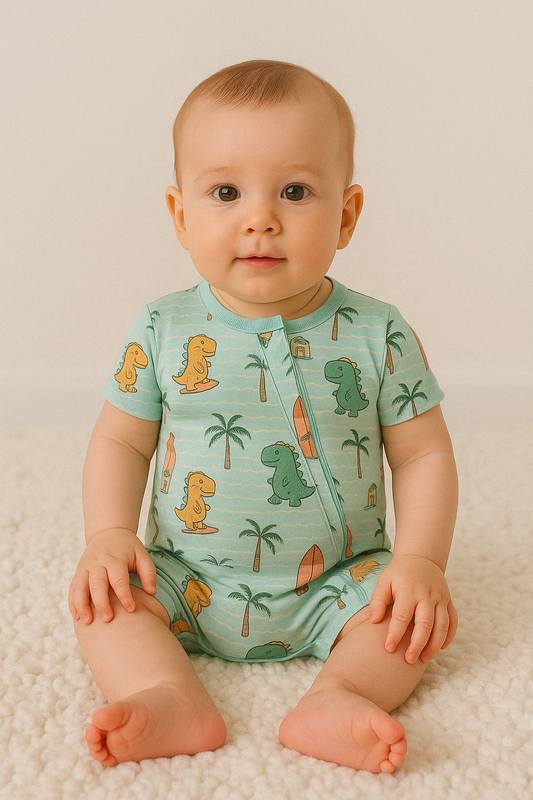 Dino Summer - Zippered Sleeper ** PRE - ORDER