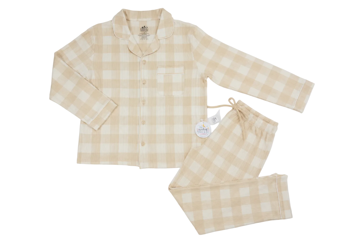 Toasted Gingham | Ribbed | Adult Loungewear Set