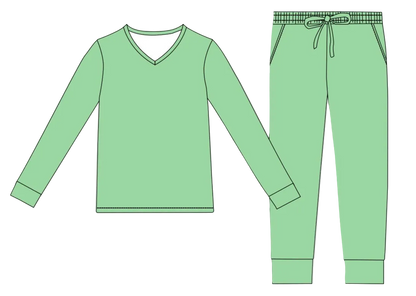 Ribbed Collection | Sea-Glass | Adult Loungewear Set ** Pre Order