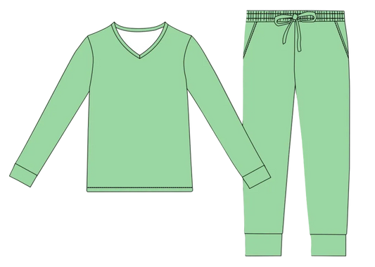 Ribbed Collection | Sea-Glass | Adult Loungewear Set ** Pre Order