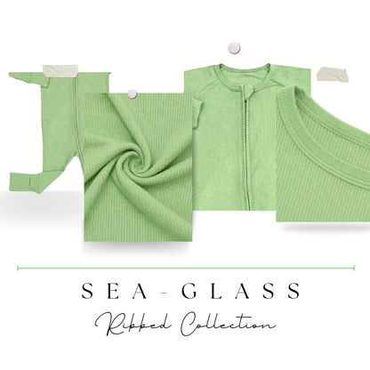 Ribbed Collection | Sea-Glass | 2pc Children Set **Pre Order